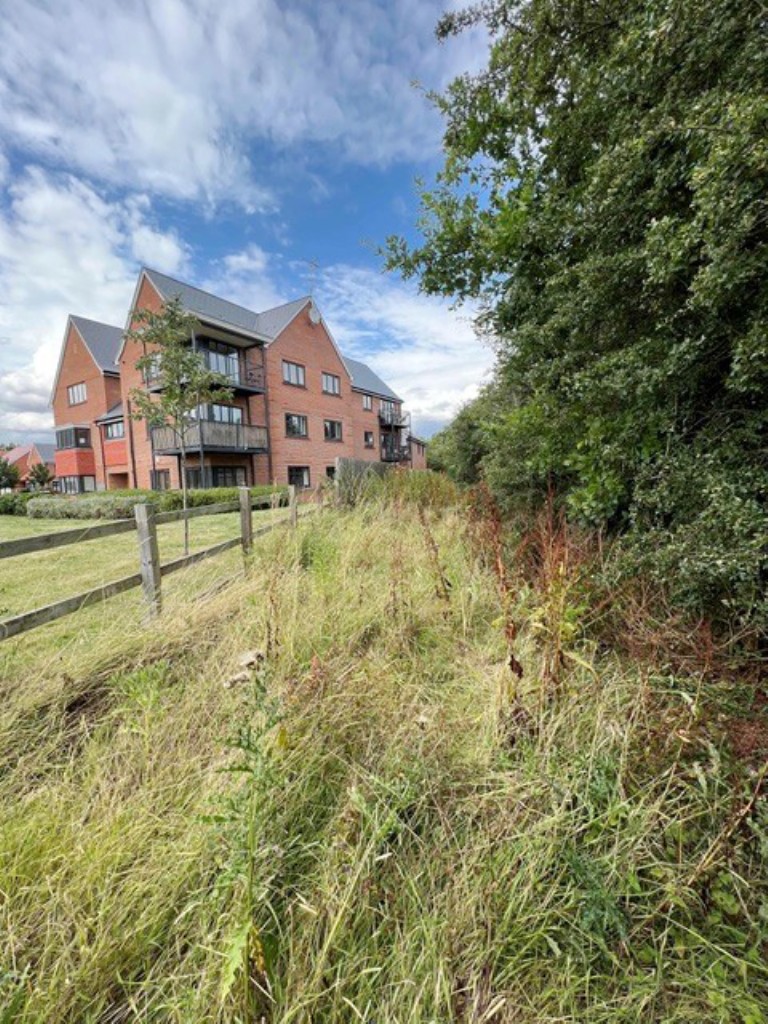 Lot: 35 - STRIP OF FREEHOLD LAND - Showing an area of the thin parcel of land in a residential area